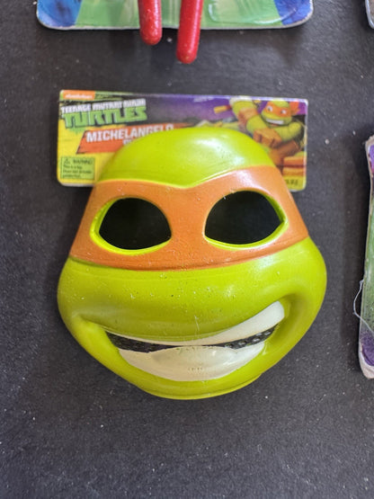 LOT OF 4 Zuru MINI BRANDS Toys NINJA TURTLES RAFAEL Metallic RARE!!!