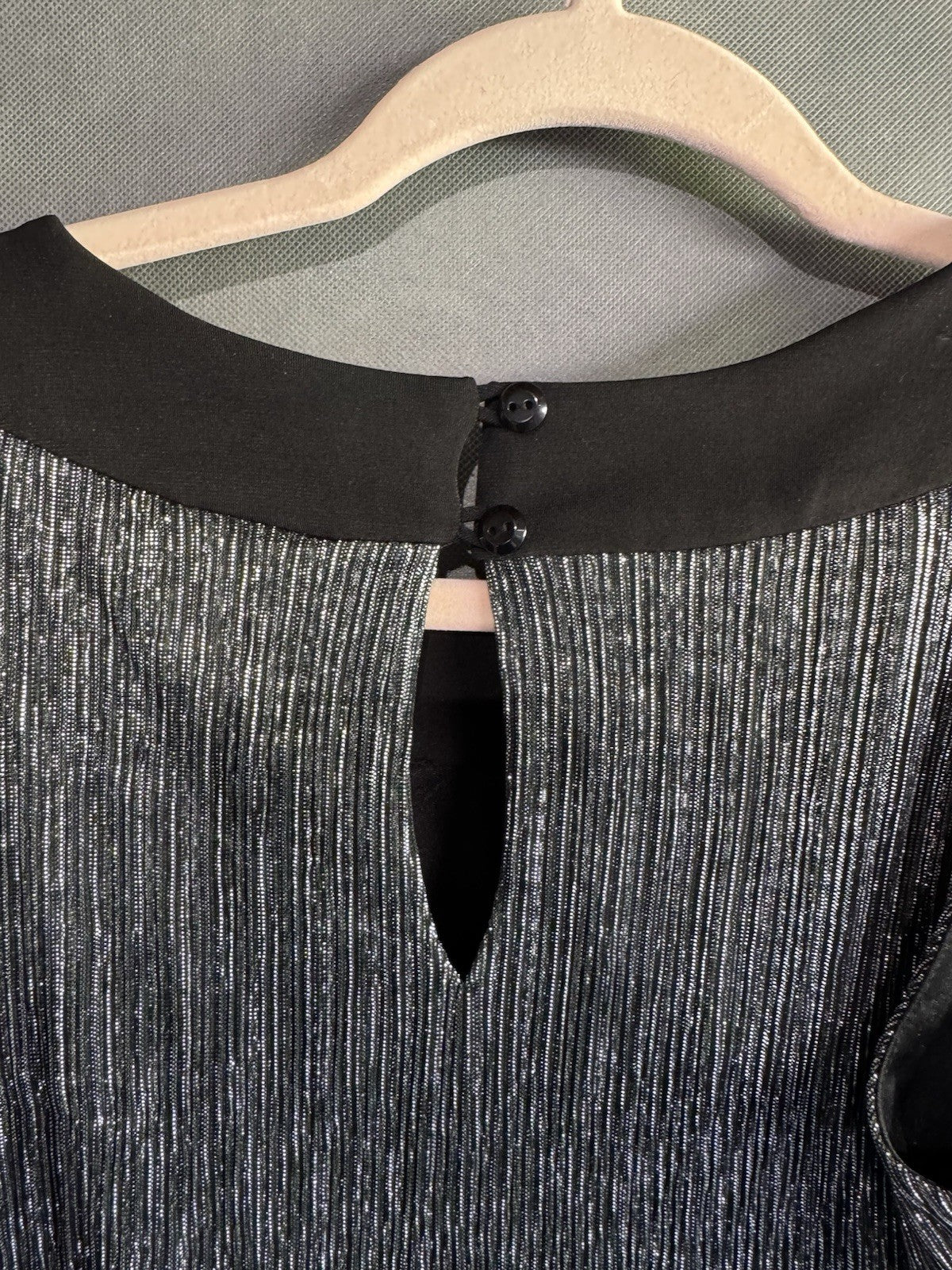 En Focus studio Black Silver Sleeveless High Neck Stretch Pencil Sheath Dress 8