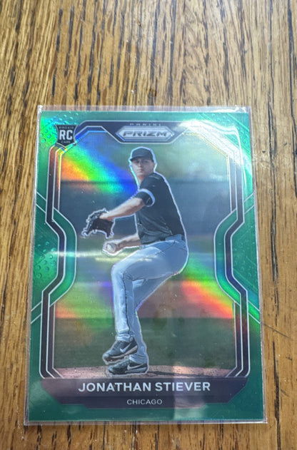 2021 Panini Prizm - Jonathan Stiever #68 Green Prizm (RC)