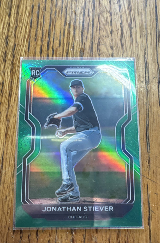 2021 Panini Prizm - Jonathan Stiever #68 Green Prizm (RC)