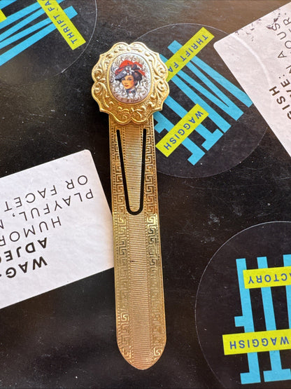 Avon President''s Club 1997 Birthday Gift Gold Tone Mrs Albee Bookmark OS-5