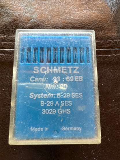 *NOS* CANU: 3:369 -#90 SCHMETZ- 9 PACK OF 10 SEWING MACHINE NEEDLES (PK. 10)