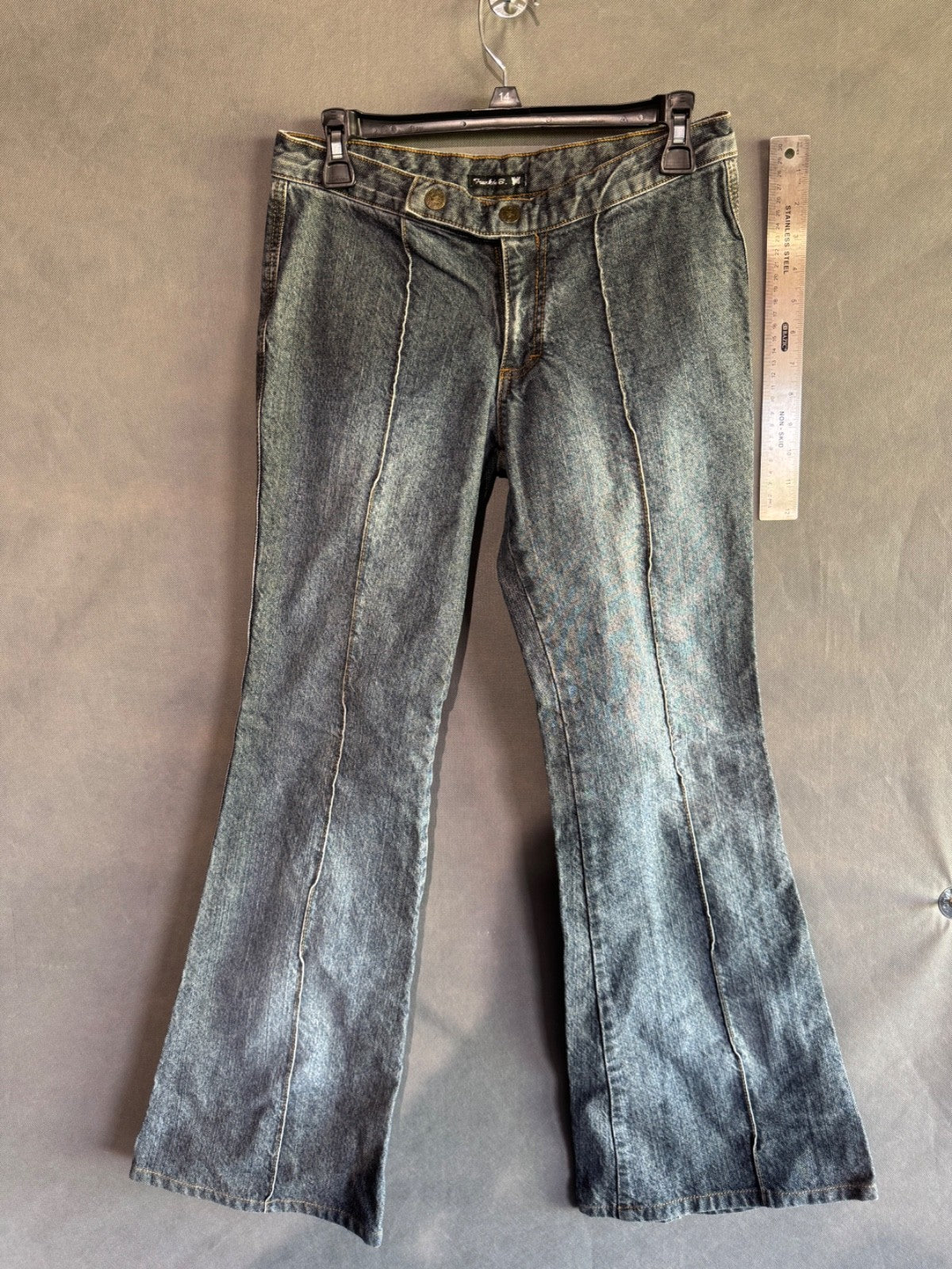 RARE VTG - Vintage Frankie B. Wide Leg Flare Leg Jeans SIZE6 med