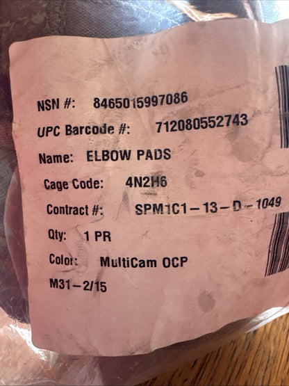 OCP Elbow Pads / Military Issued Mulitcam / New