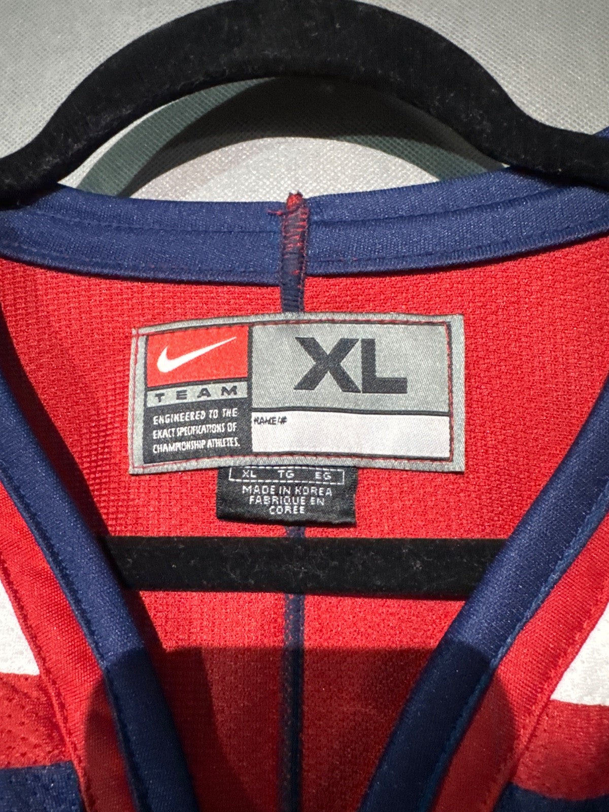 Team USA Hockey Mens Vintage Jersey 2002 Winter Olympics Nike United States XL