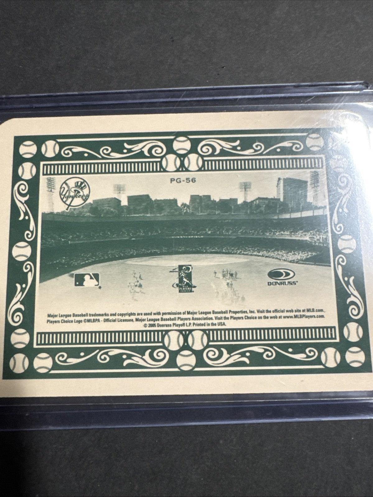2005 Donruss Throwback Threads - 9/60 Polo Grounds  Sheffield #PG-56 Strike Long
