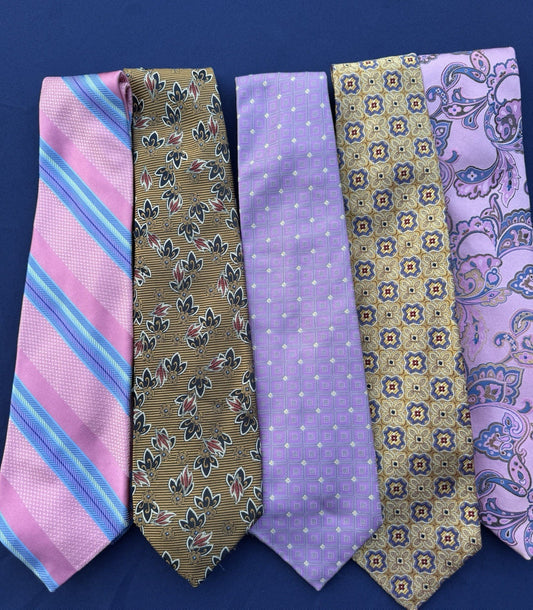 Robert Talbot Best Of Class Nordstrom Silk Neck Tie Lot Of 5