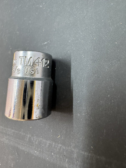Snap On TM412 1/4" Drive 8 Point 3/8" Socket USA