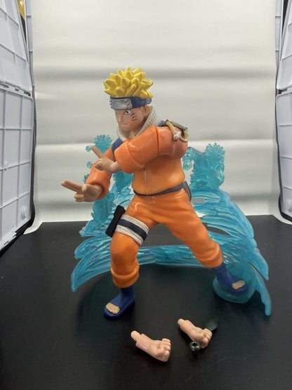 Naruto with translucent shadow clones background by Masashi Kishimoto Bandai 7"
