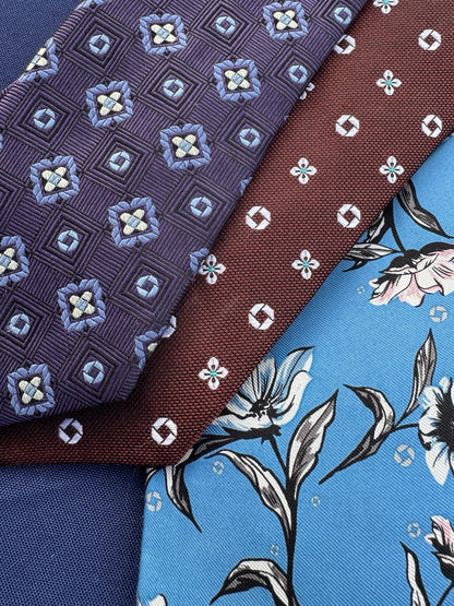 LOT OF 10 VTG Chase Bank Men's 100% Silk Necktie Manhattan New York USA