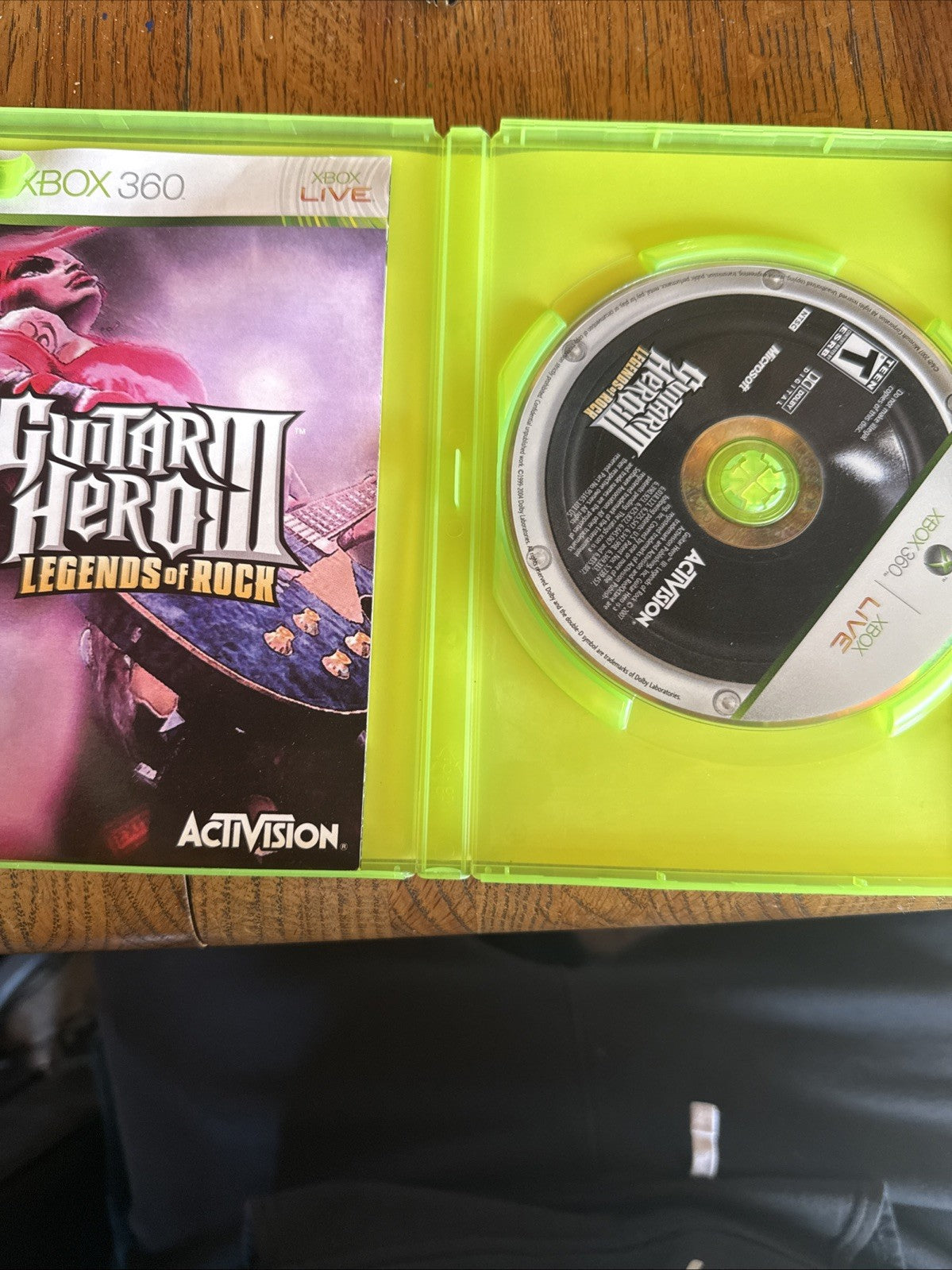 Guitar Hero 3 III: Legends Of Rock Xbox 360 Game CIB Complete With Manual