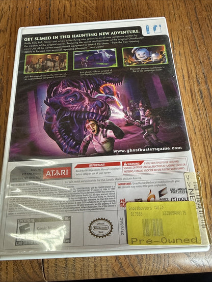 Ghostbusters: The Video Game (Nintendo Wii, 2009) Complete With Manual.