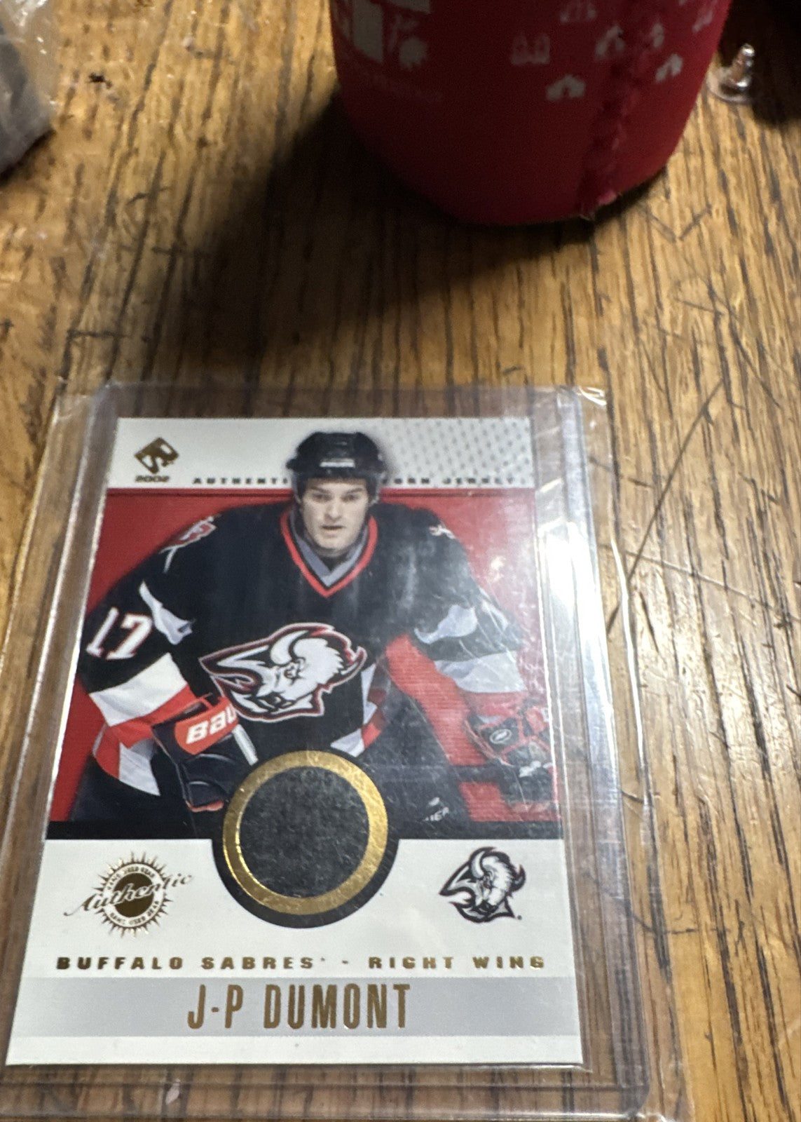 2001-02 Pacific Private Stock - Game-Used Gear J.P. Dumont #10 Patch (MEM)