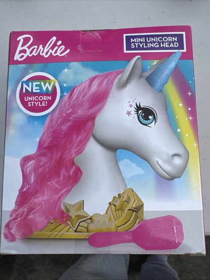 Barbie UNICORN STYLING MINI HEAD NEW