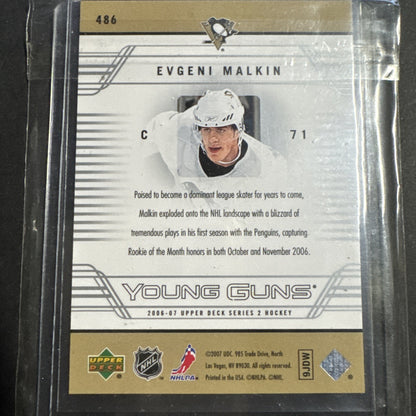 2006-07 Upper Deck - Young Guns Evgeni Malkin #486 (RC)