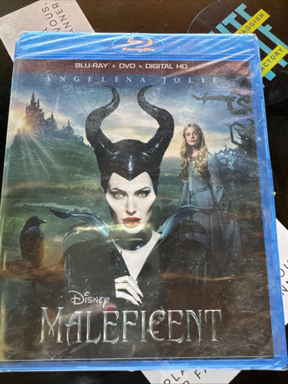 Maleficent (Blu-ray, 2014) Brand New Sealed Angelina Jolie 🔥