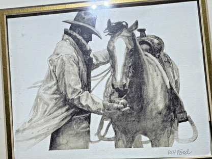 W.H Ford Lithograph "Partners" 