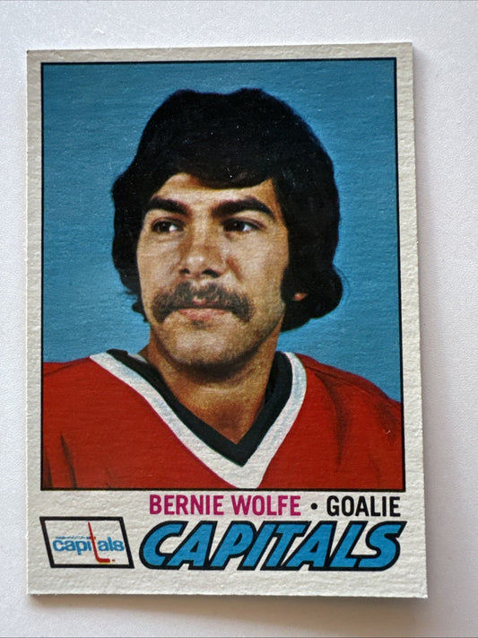 1977-78 Topps - Bernie Wolfe #138 Jersey Has Black and White Collar