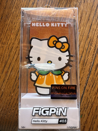Figpin Hello Kitty Orange Outfit Enamel Pin #403 - Sanrio Pins on Fire