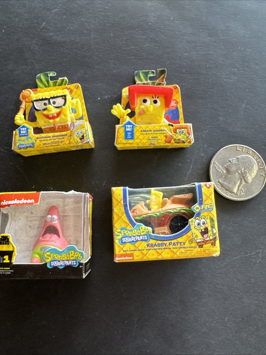 ZURU Mini Brands SpongeBob SquarePants Lot 4 Krabby Patty