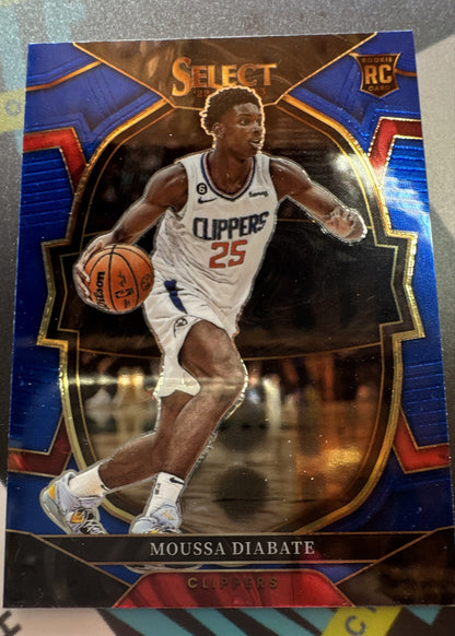 2022-23 Panini Select - Concourse Moussa Diabate #92 Blue Prizm (RC)