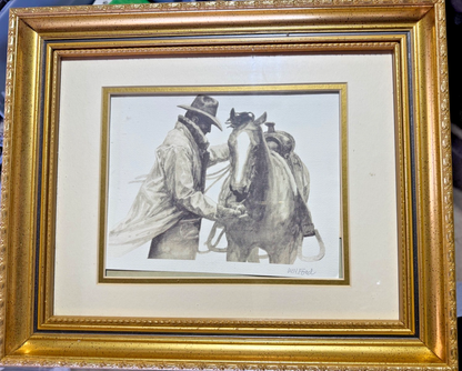 W.H Ford Lithograph "Partners" 