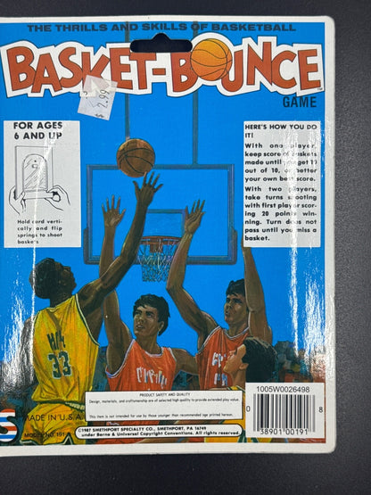 1987 BASKET-BOUNCE Basketball Game Toy by Smethport Specialty Co. Vintage