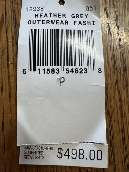 Juicy Couture Reversible Rabbit Fur/Gray Hoodie Full Zip Women’s Jacket Petite