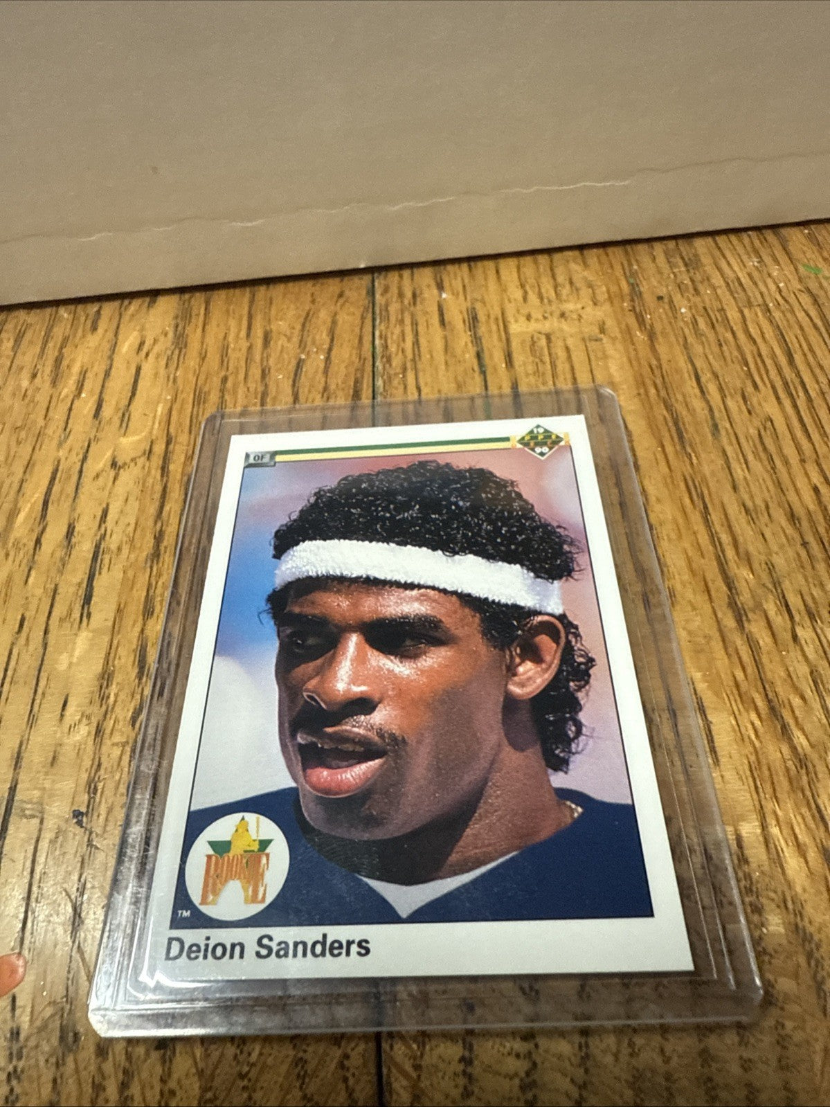 1990 UPPER DECK RC DEION SANDERS . NEW YORK YANKEES #13