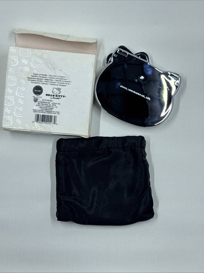 RARE Sephora Hello Kitty Limited Edition Silver Compact Mirror 2011