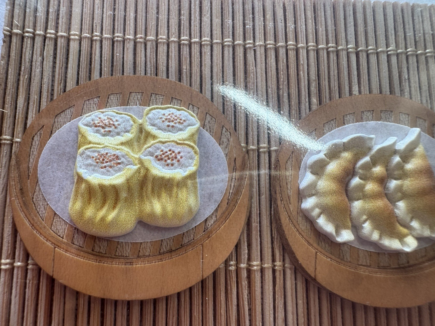 Papyrus NIQUEA.D 3D YUM YUM DIM SUM Birthday Greeting Card RARE