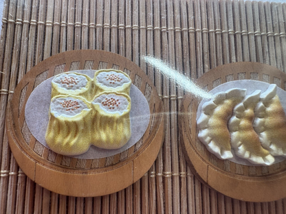 Papyrus NIQUEA.D 3D YUM YUM DIM SUM Birthday Greeting Card RARE