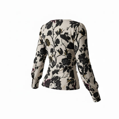 Diane Von Furstenberg floral fitted shirt Size Small