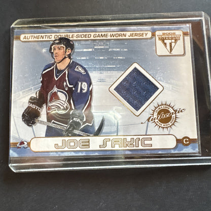 2001-02 Pacific Private Stock Titanium - Authentic Double-Sided Game-Worn Jersey