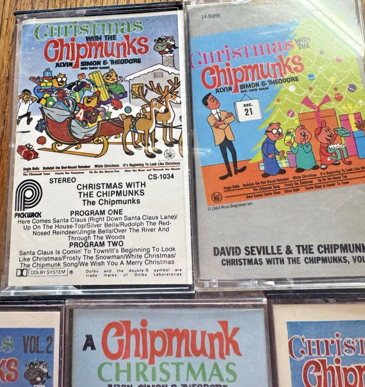 Alvin & The Chipmunks 5 Cassette Lot