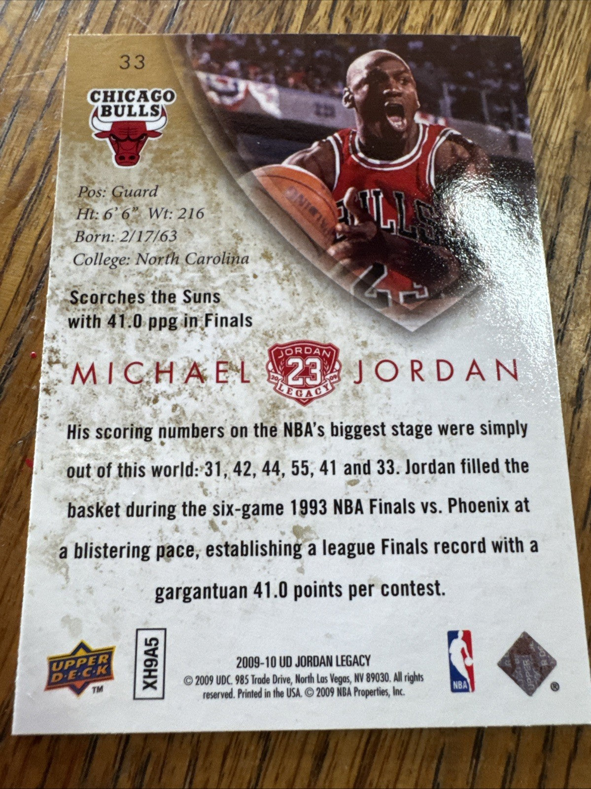 2009-10 Upper Deck Jordan Legacy - Michael Jordan #33