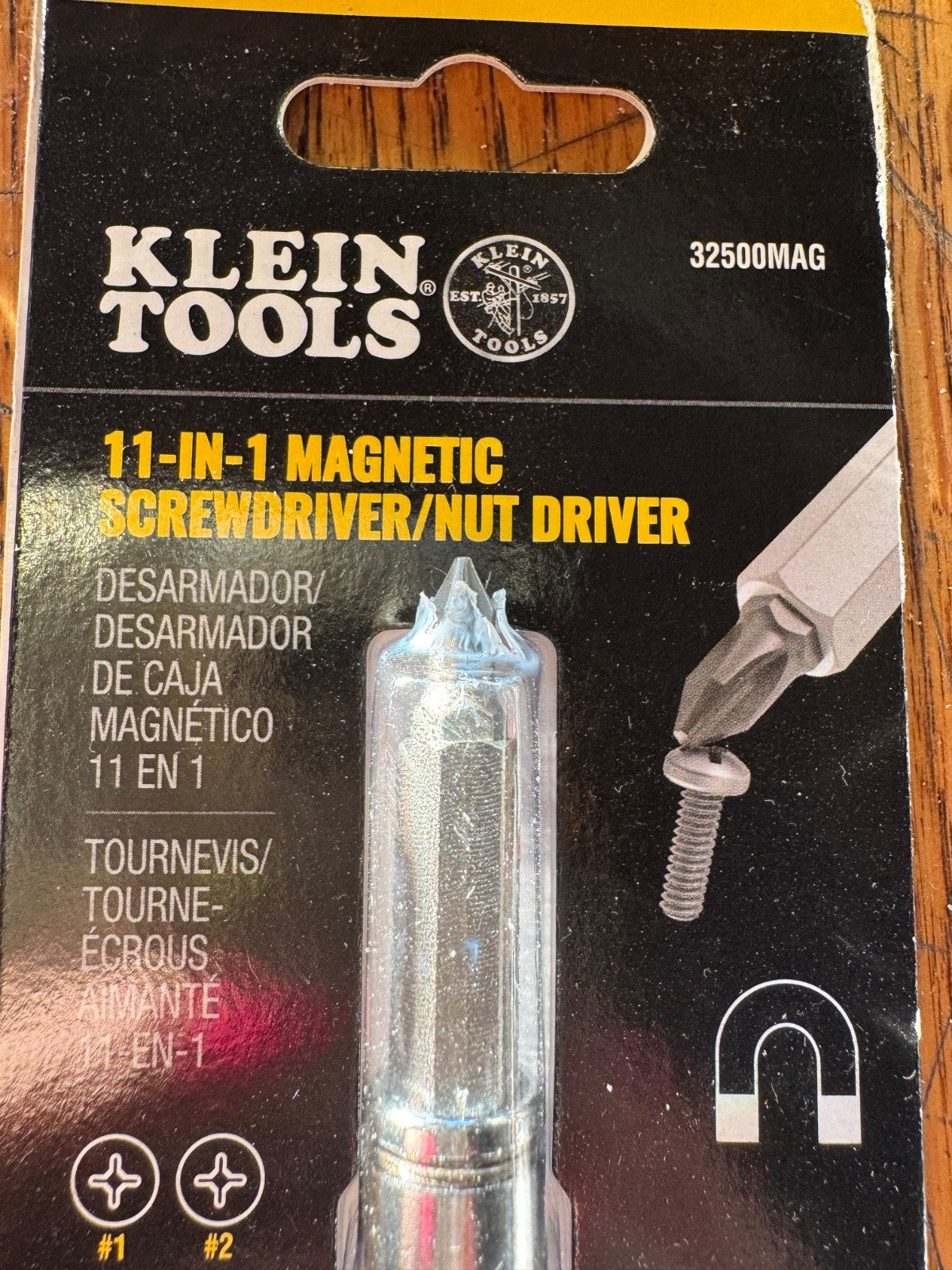 Klein Tools Magnetic Multi-Bit Driver Nut Driver 11-in-1 Multi-Tool 32500MAG