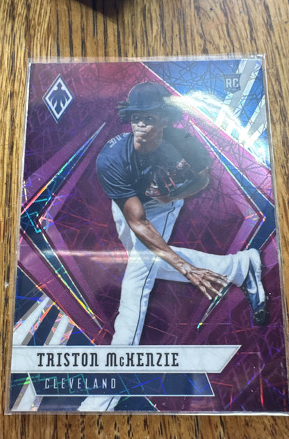 2021 Panini Chronicles - Phoenix Triston McKenzie #21 Purple Velocity (RC)
