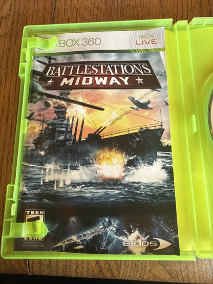 Battlestations: Midway (Microsoft Xbox 360, 2007) With Manual