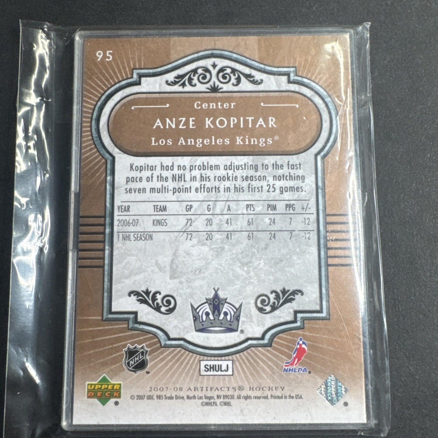 2007-08 Upper Deck Artifacts - Anze Kopitar #95