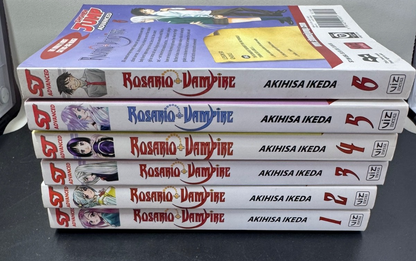 Rosario+Vampire Manga Set Volumes 1-6 English