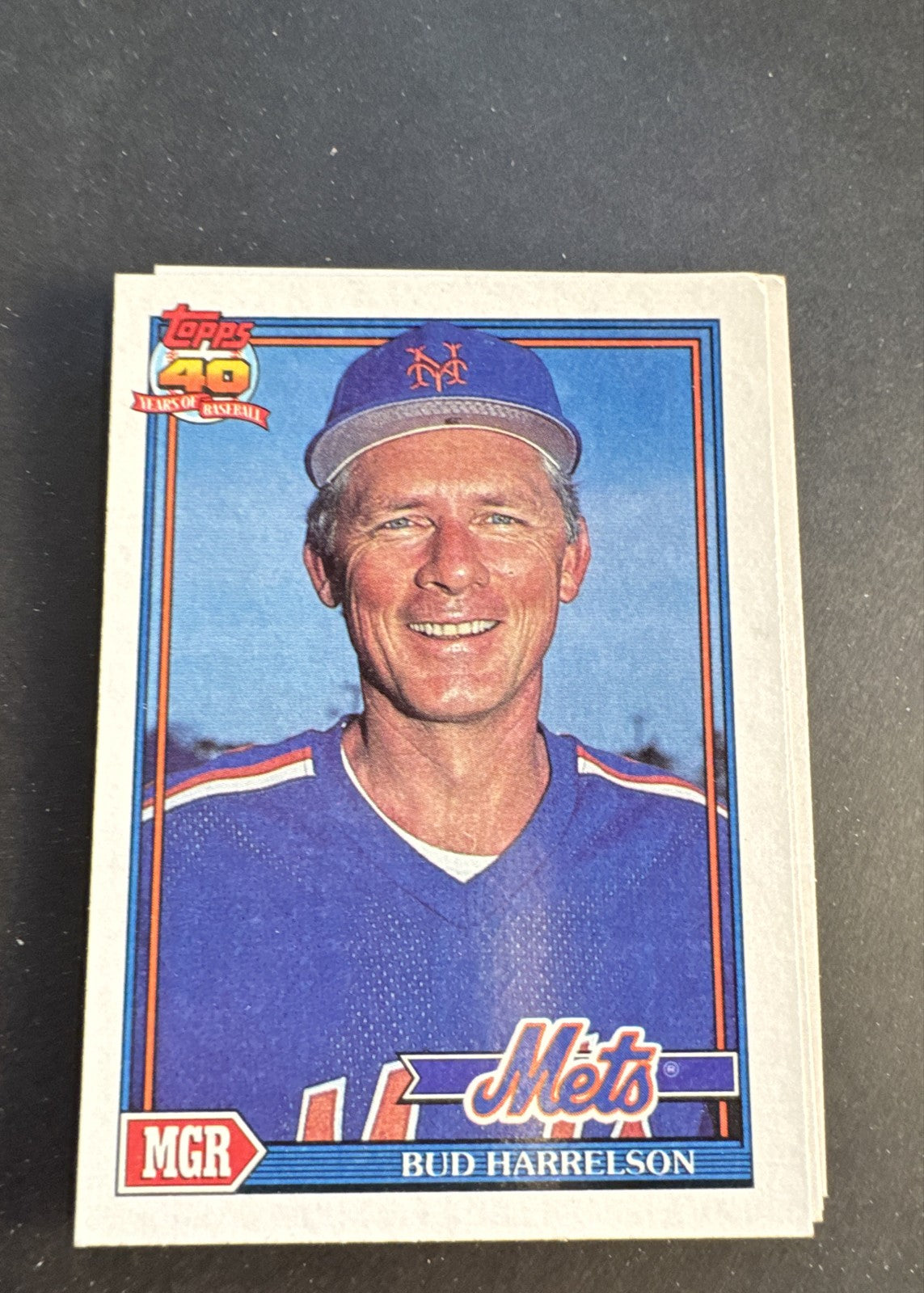 1991 Topps - Team Leaders Bud Harrelson #261
