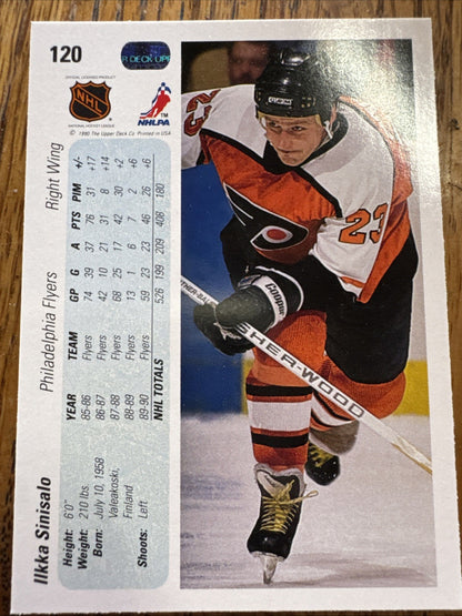 1990-91 Upper Deck - Ilkka Sinisalo #120
