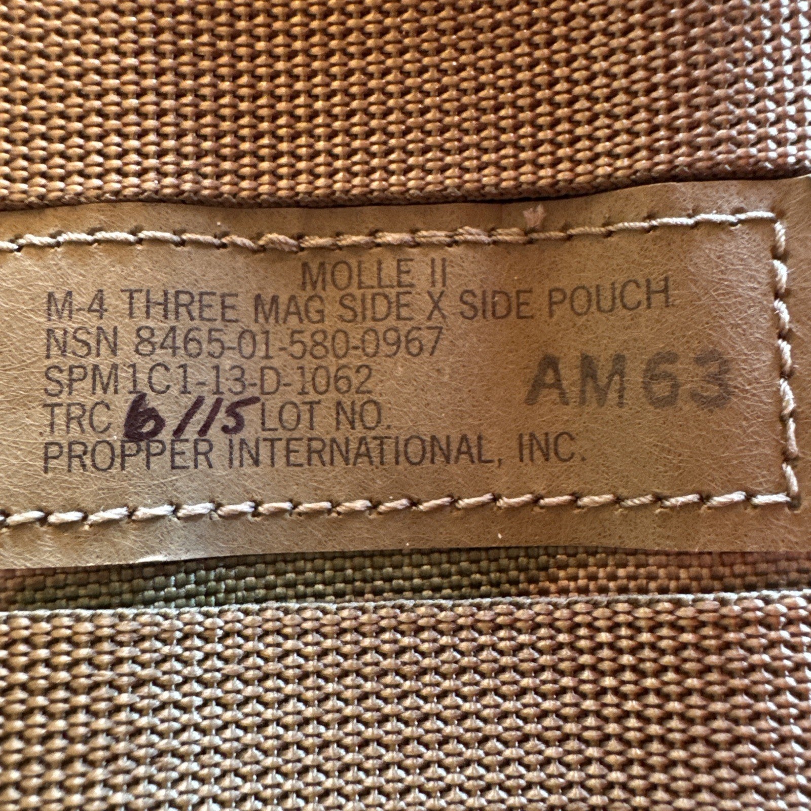 US Army Molle II M4 Three Mag Pouch Multicam OCP 3 Magazine Side Pouch