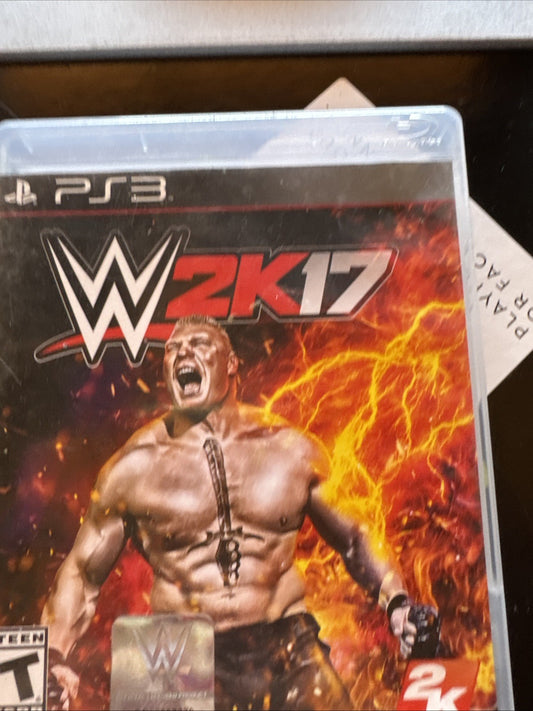 GOOD CONDITION WWE 2K17 2017 Sony PlayStation 3 PS3 Complete FAST SHIPPING