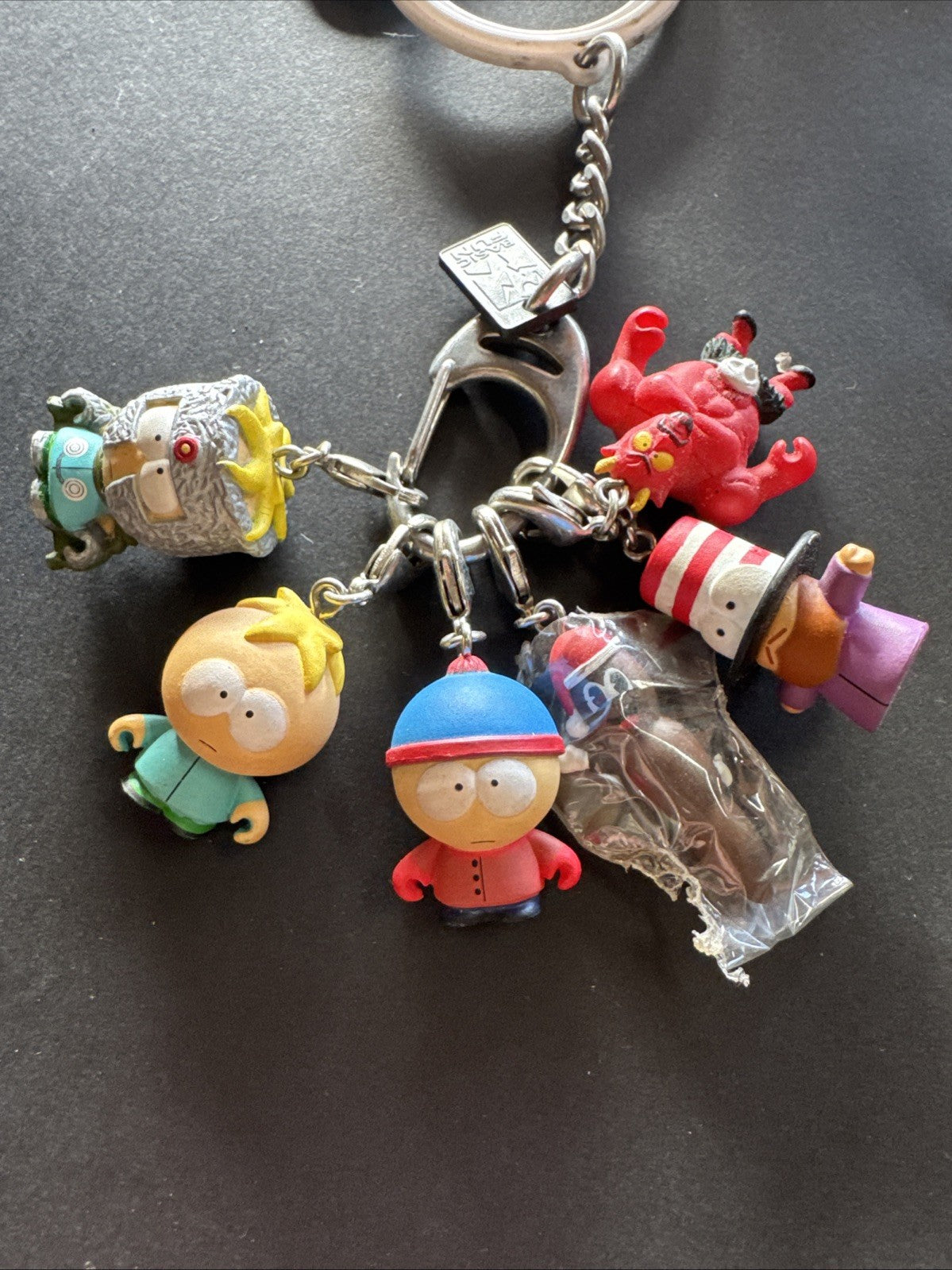 6 PORTA CHIAVI SOUTH PARK VINTAGE Comedy Central KEYCHAIN 1998