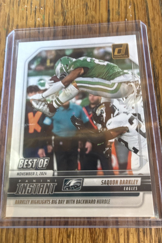 2025 Panini Donruss - Best of Instant Saquon Barkley #INS-SBY