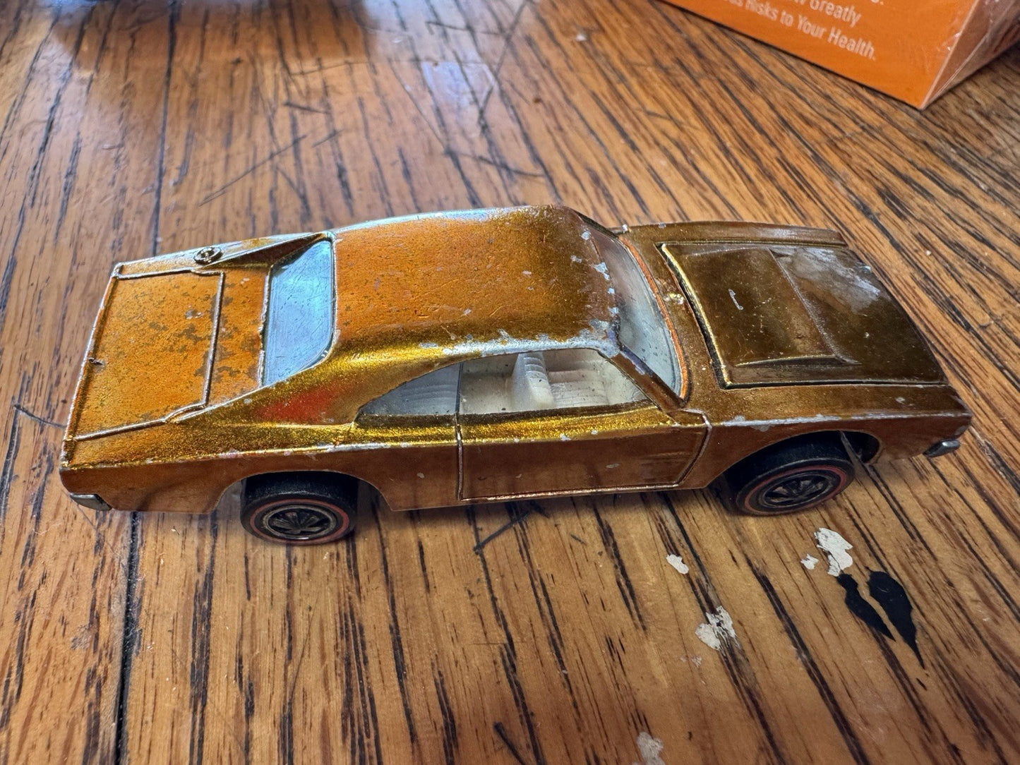 Hot Wheels Redline 1968 Custom Dodge Charger Gold With White Interior  🔥🔥🔥