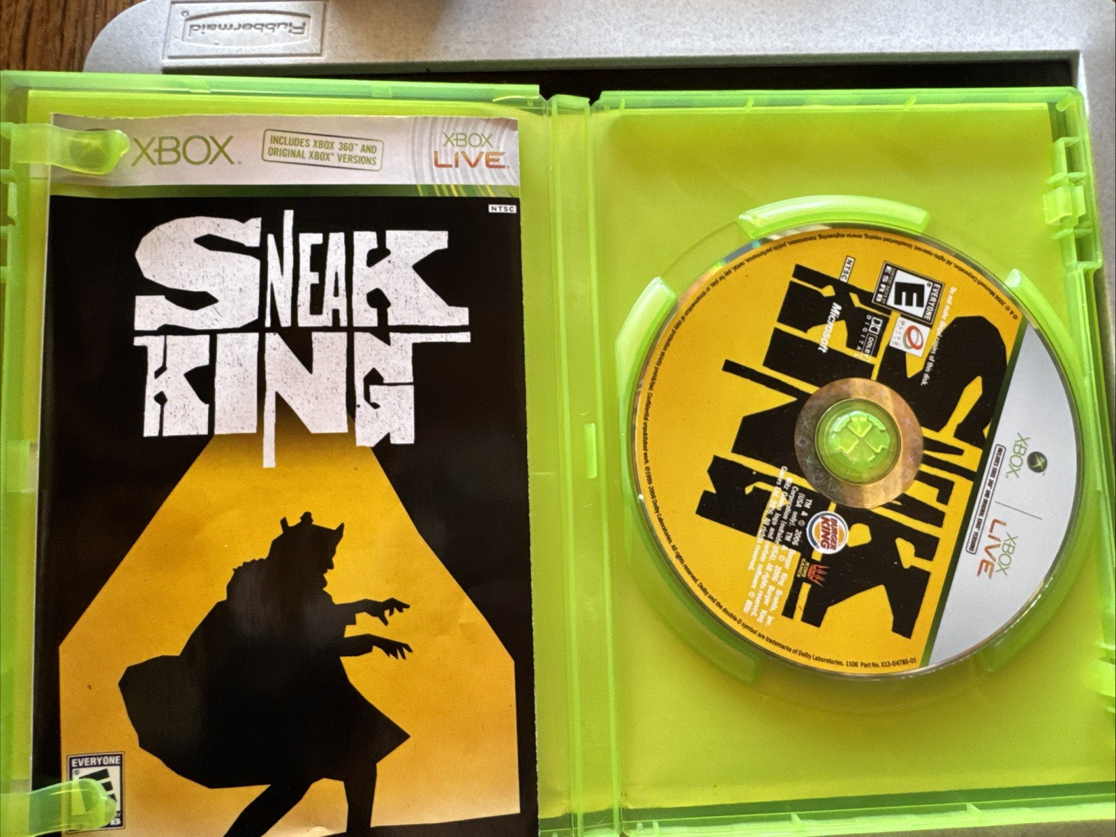 NEW Sneak King (Xbox/Xbox 360 2006) Burger King Games