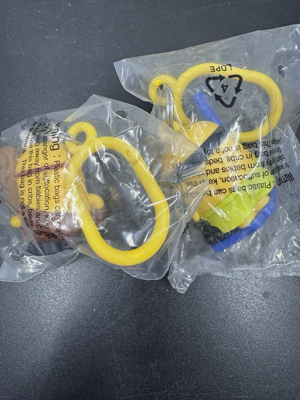 2 NEW Despicable Me Hangers Series 1 #-02 CRO & 1-04 SNORKLING Minion Hangers